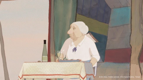 Snímek Louisa na pobřeží