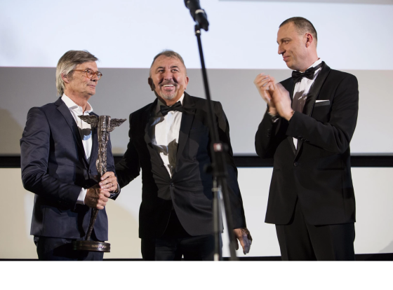 Bille August and Jiří Menzel receive Kristián award at Febiofest closing ceremony